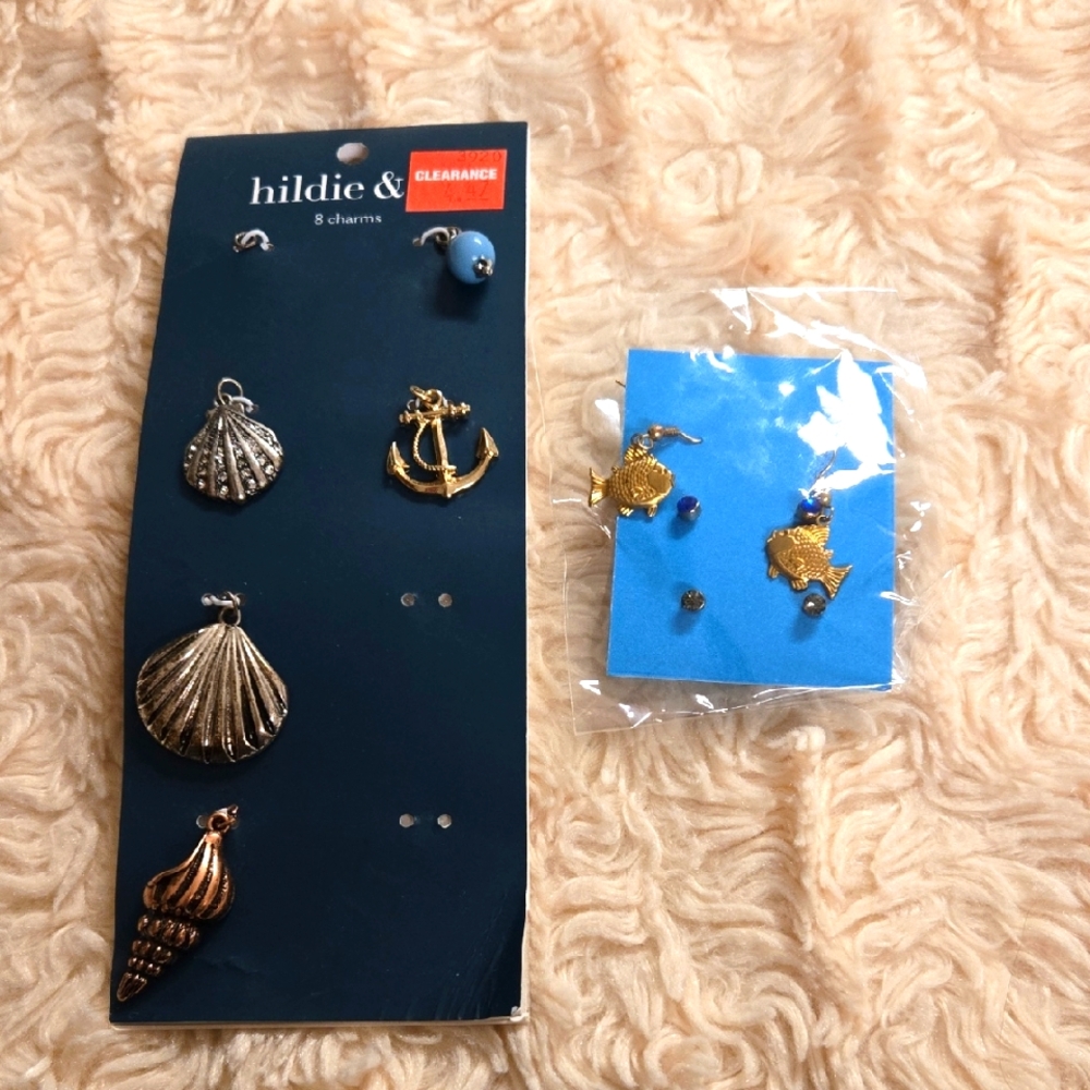 Nautical Charm Set - Gold and Silver Toned